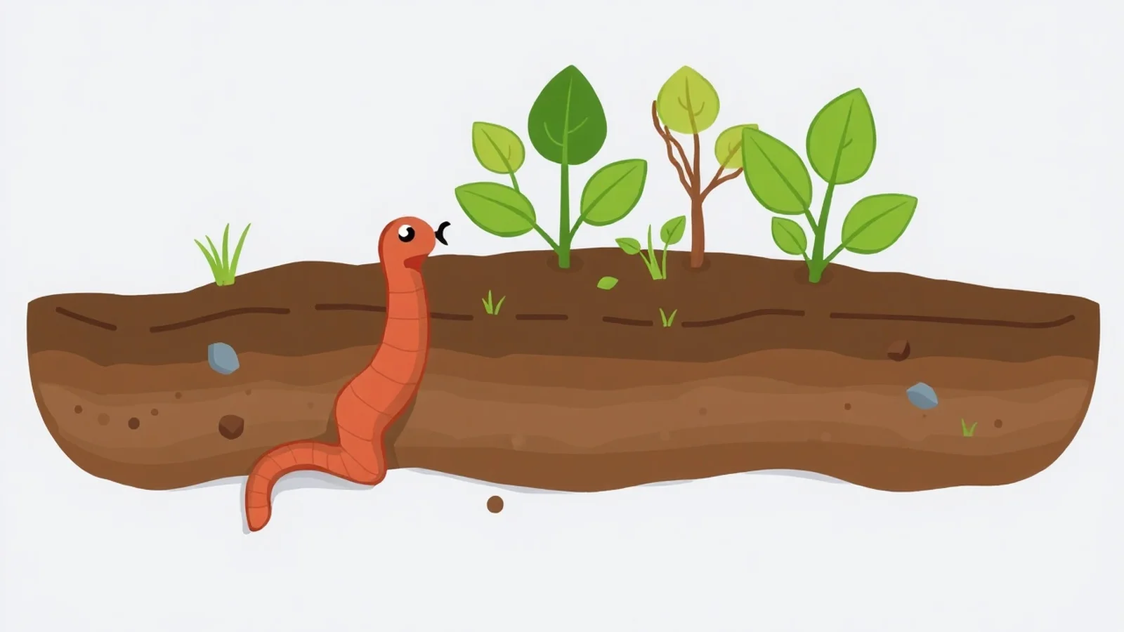 anelideos minhoca habitat ilustracao
