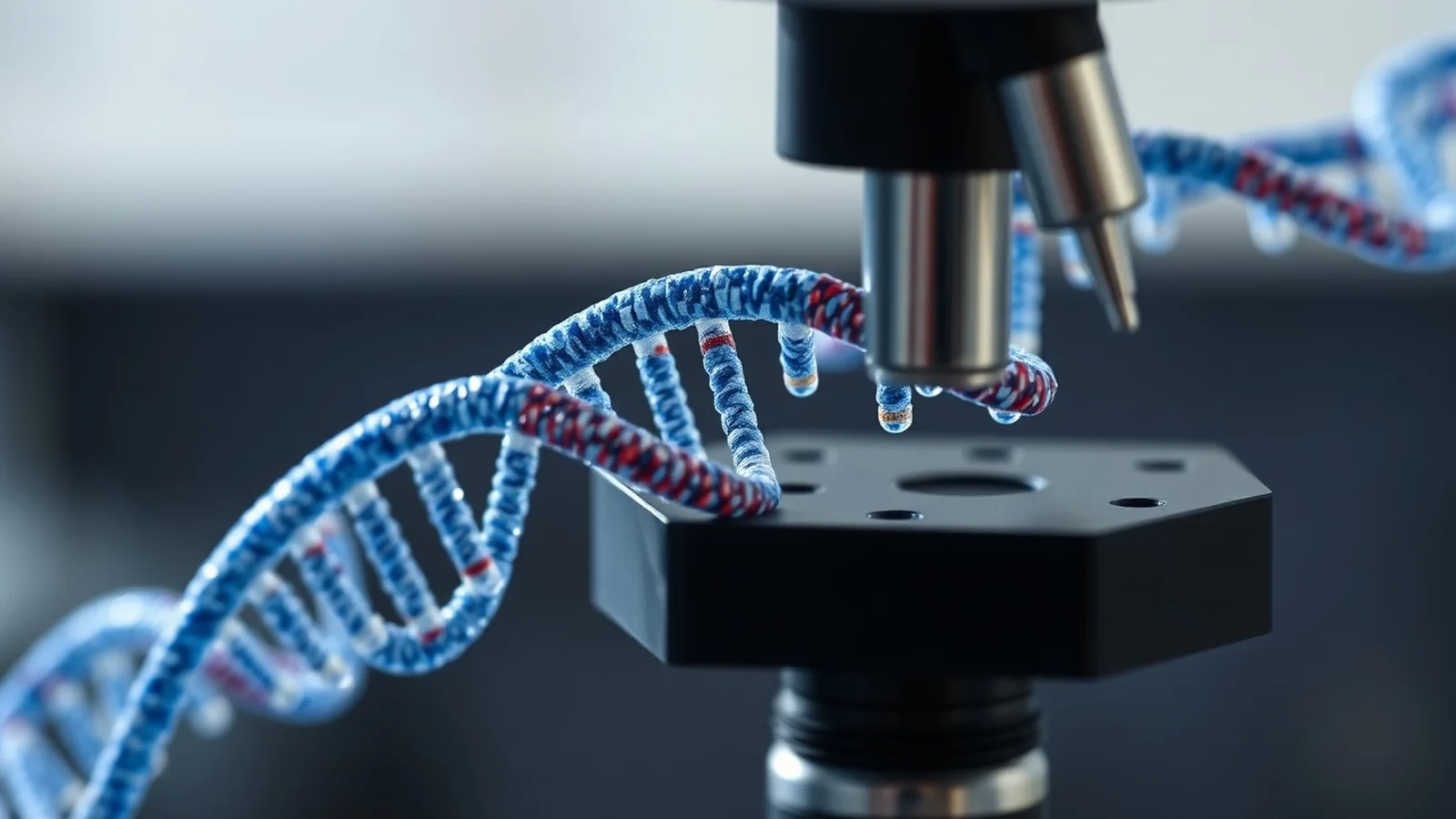 dna helice microscopio