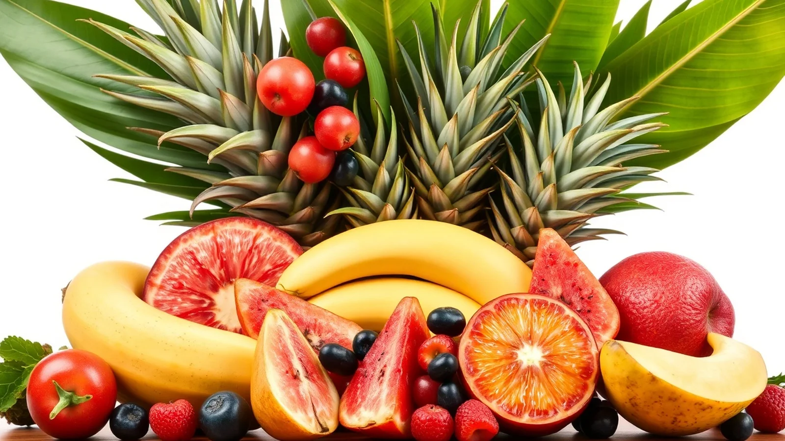 frutas frescas coloridas
