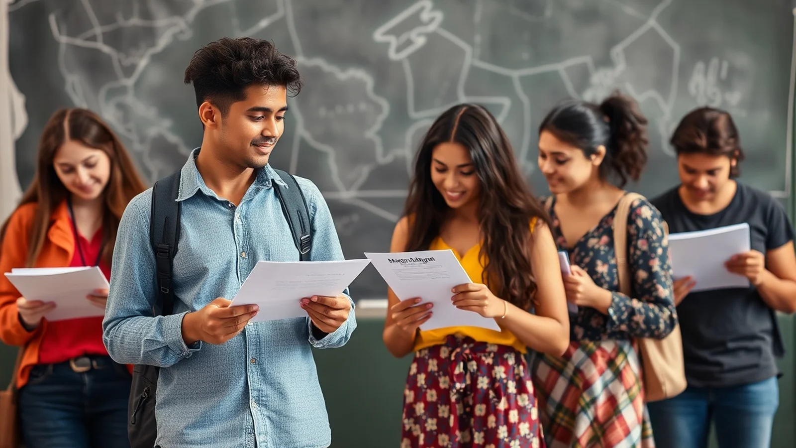 estudantes enem prova