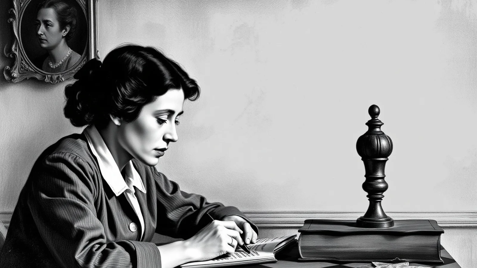 simone de beauvoir escrevendo