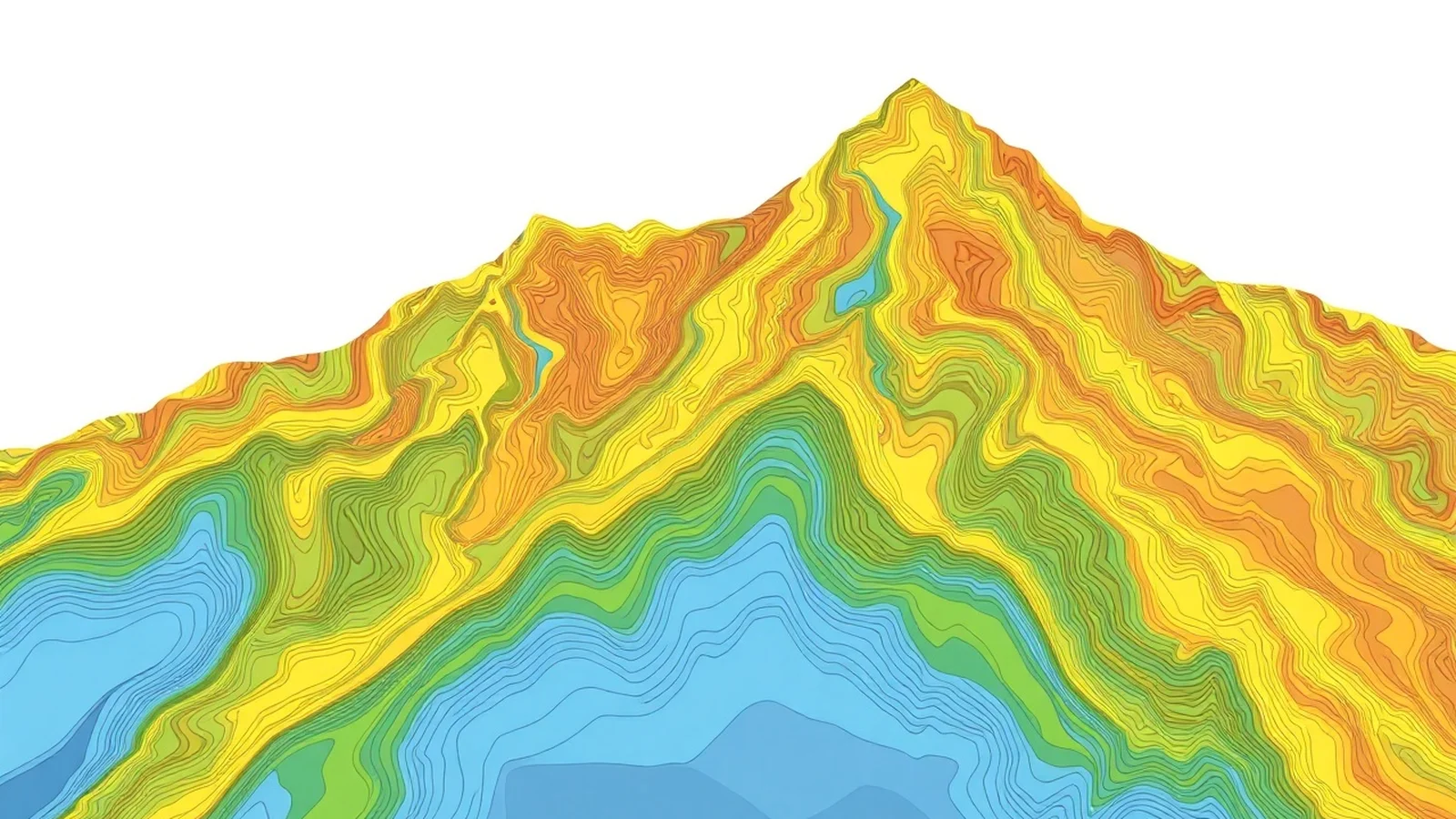 curvas de nivel mapa topografico