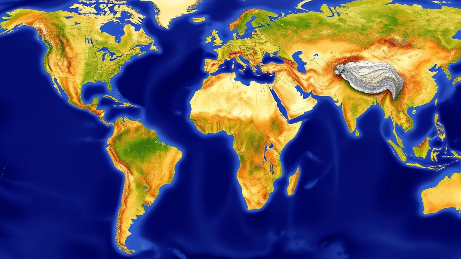 mapa supercontinente pangeia