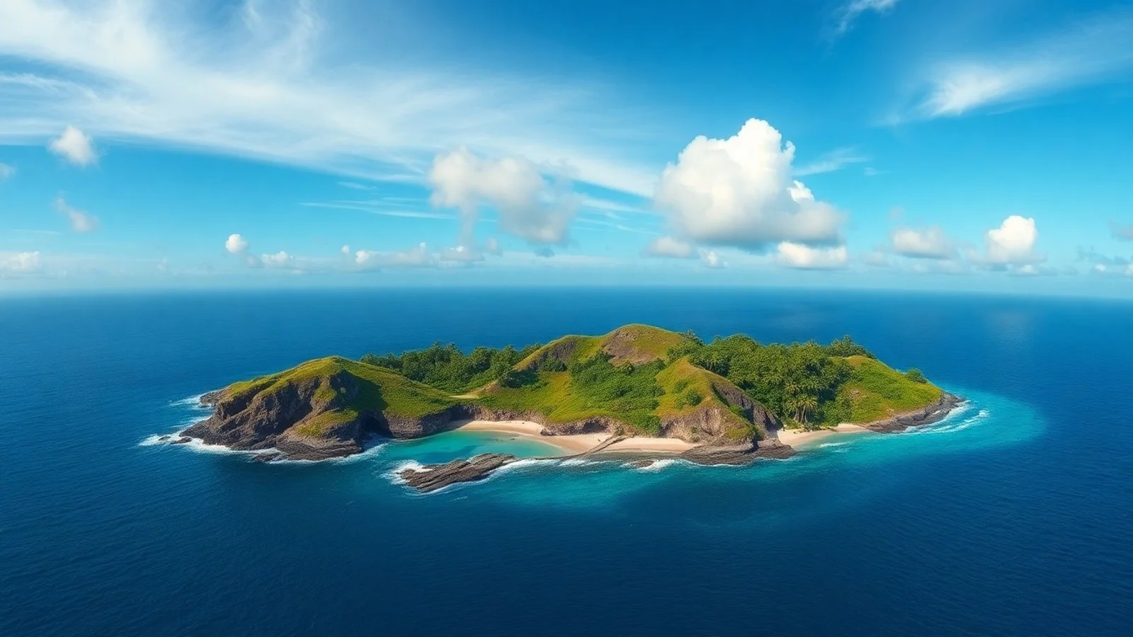 panorama ilha pacifico oceania