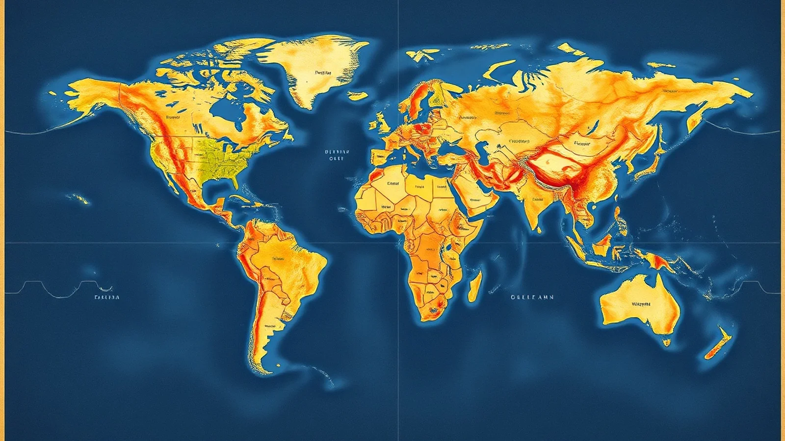 projecao robinson mapa mundi