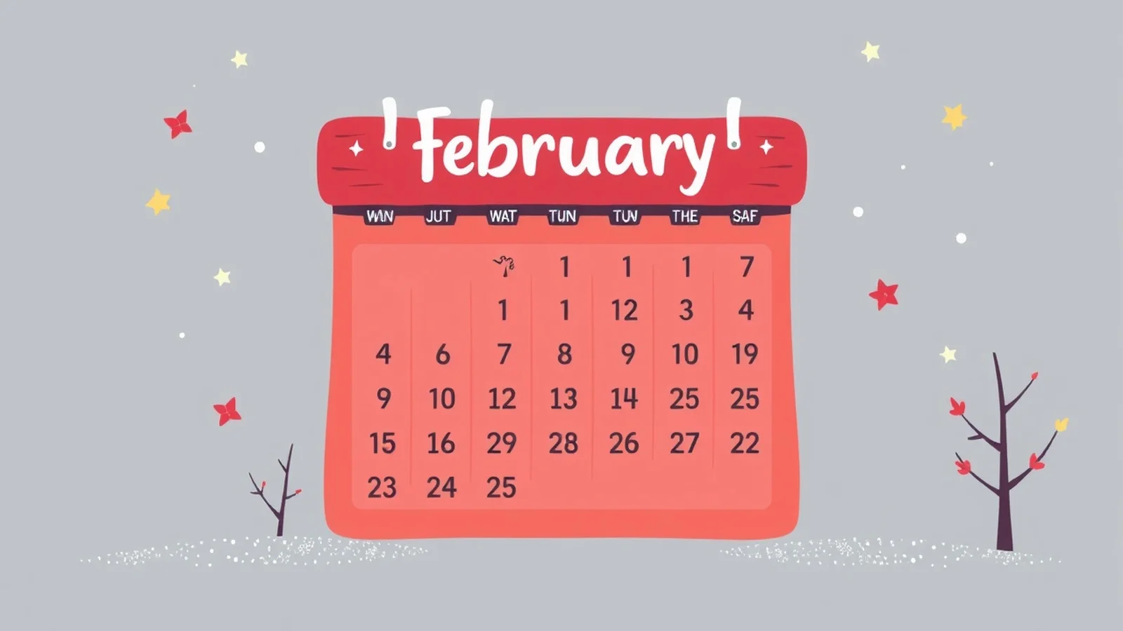 calendario do mes de fevereiro