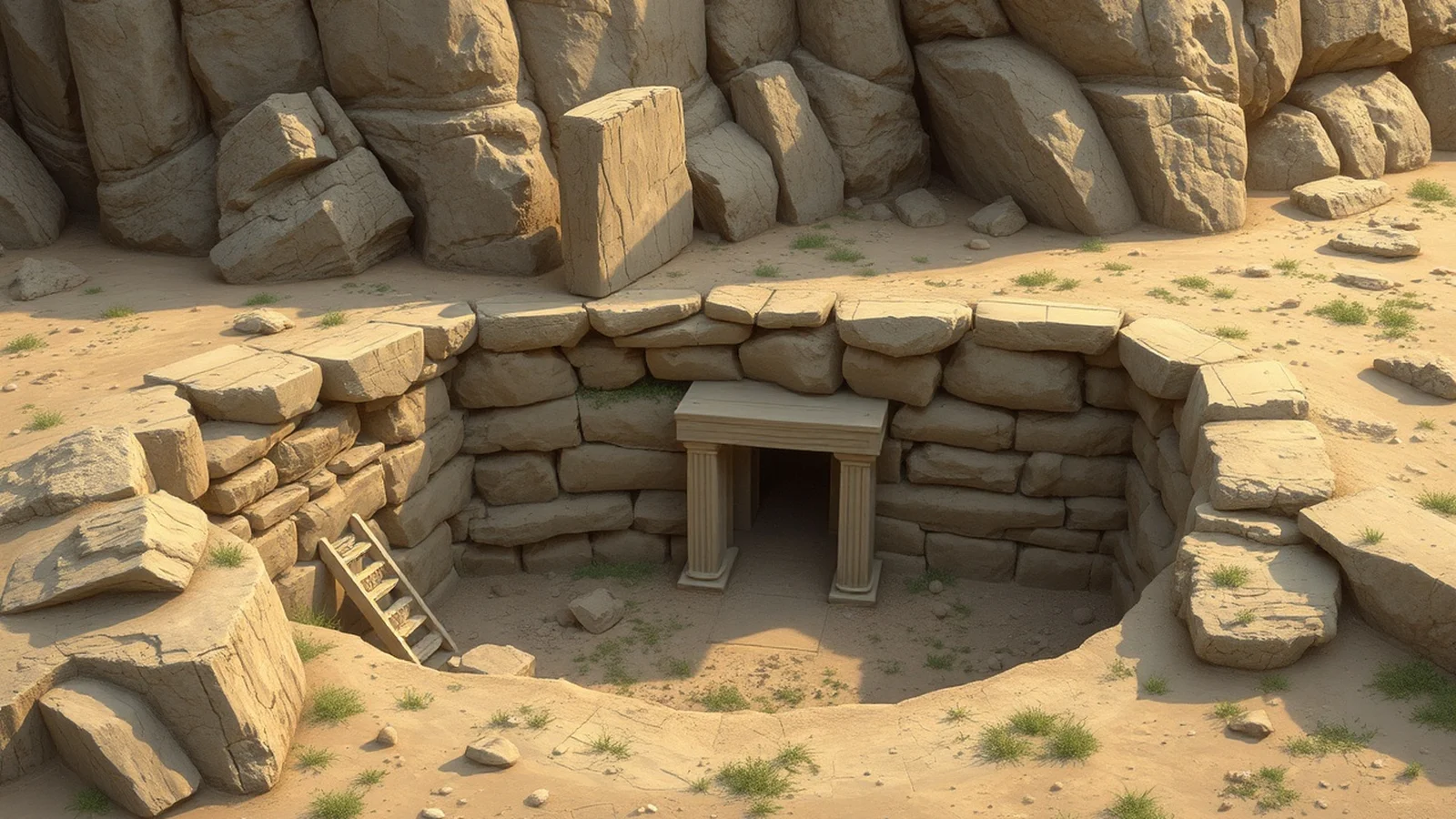 escavacao arqueologica antiga