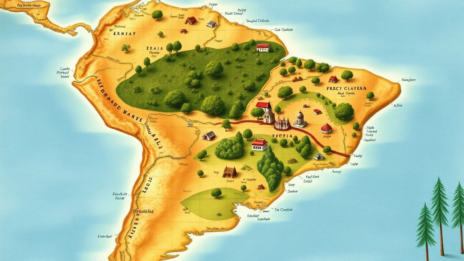 povoamento brasileiro mapa historico