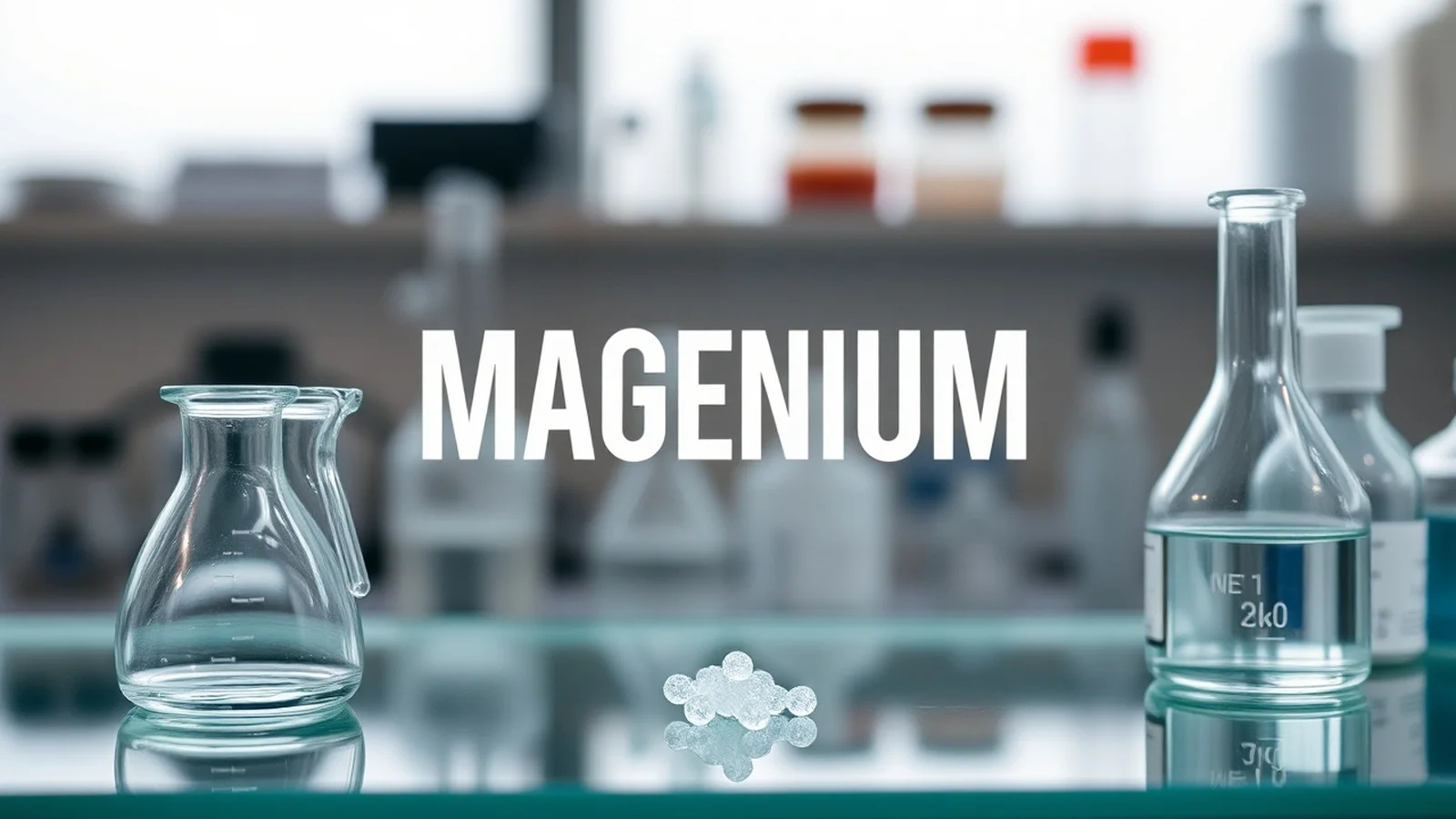 amostra de magnesio em laboratorio